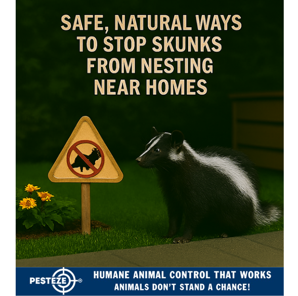 SAFE, NATURAL WAYS TO STOP SKUNKS FROM NESTING NEAR HOMES