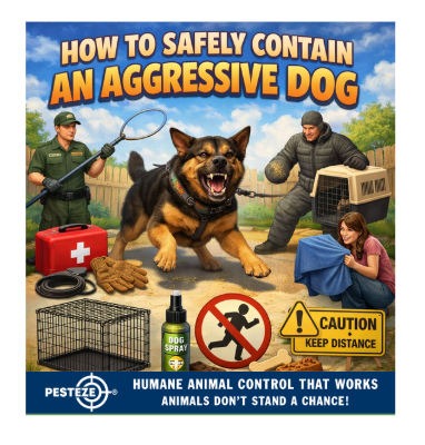 HOW TO SAFELY CONTAIN AN AGGRESSIVE DOG