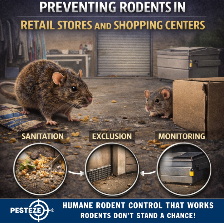PREVENTING RODENTS IN RETAIL STORES AND SHOPPING CENTERS