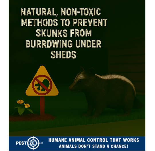 NATURAL, NON‑TOXIC METHODS TO PREVENT SKUNKS FROM BURROWING UNDER SHEDS