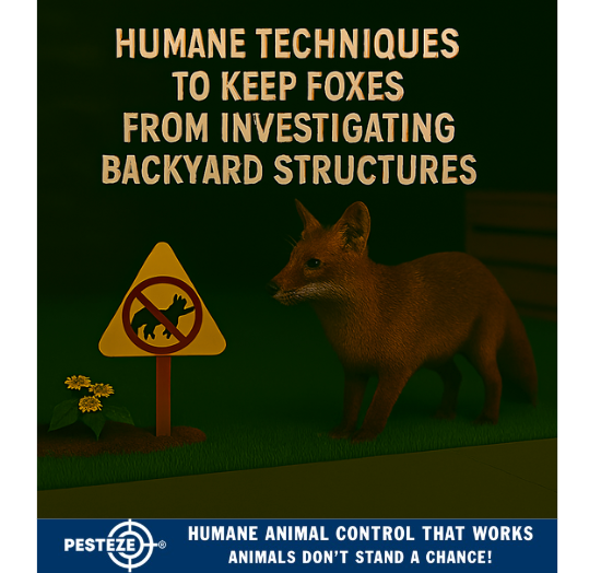 HUMANE TECHNIQUES TO KEEP FOXES FROM INVESTIGATING BACKYARD STRUCTURES