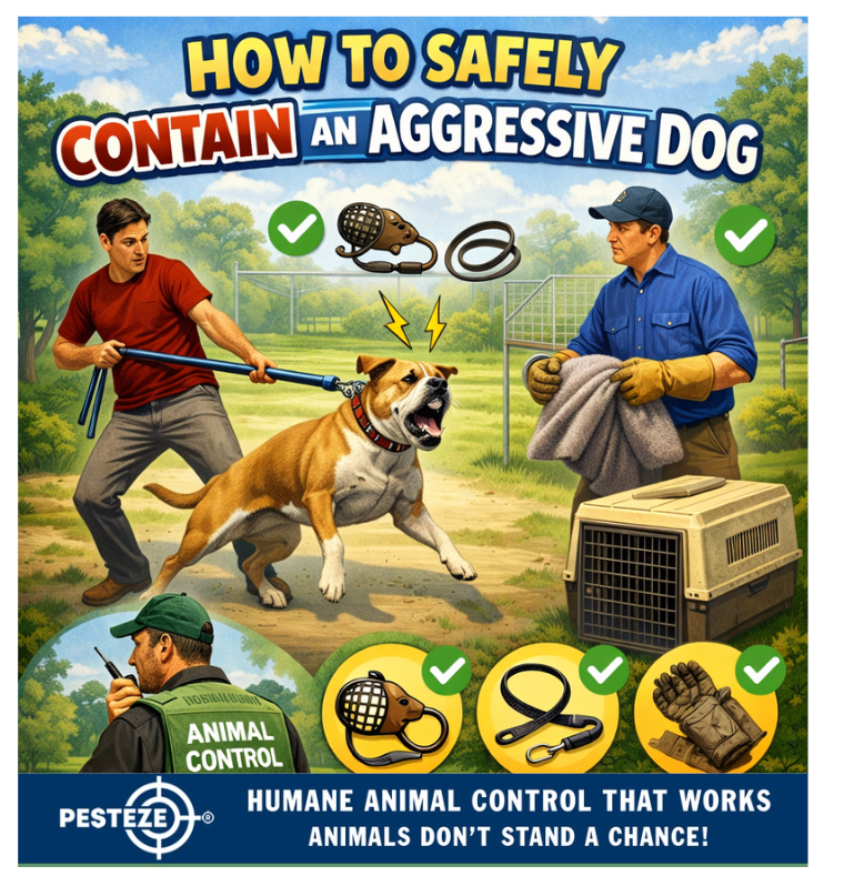 HOW TO SAFELY CONTAIN AN AGGRESSIVE DOG