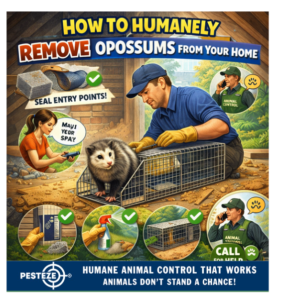 HOW TO HUMANELY REMOVE OPOSSUMS FROM YOUR HOME