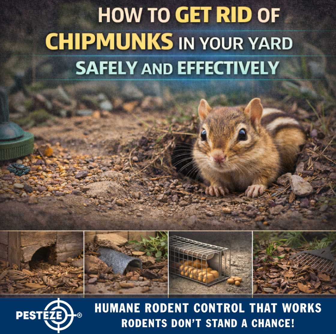 HOW TO GET RID OF CHIPMUNKS IN YOUR YARD SAFELY AND EFFECTIVELY