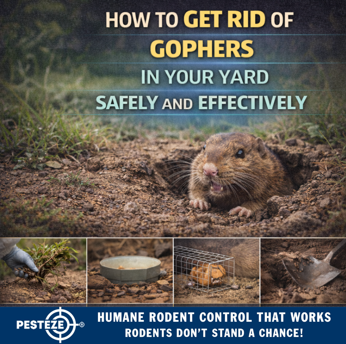 HOW TO GET RID OF GOPHERS IN YOUR YARD SAFELY AND EFFECTIVELY