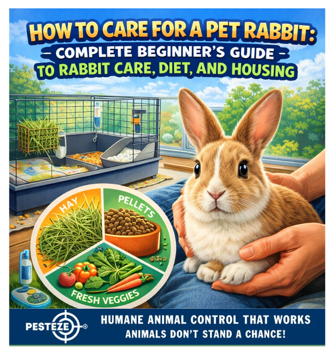 How to Care for a Pet Rabbit | Complete Beginner’s Guide | PESTEZE ...