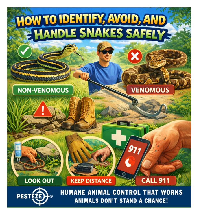 HOW TO IDENTIFY, AVOID, AND HANDLE SNAKES SAFELY