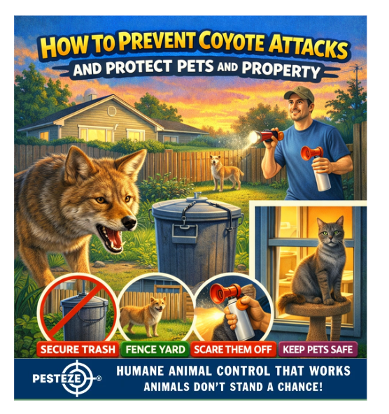 HOW TO PREVENT COYOTE ATTACKS AND PROTECT PETS AND PROPERTY