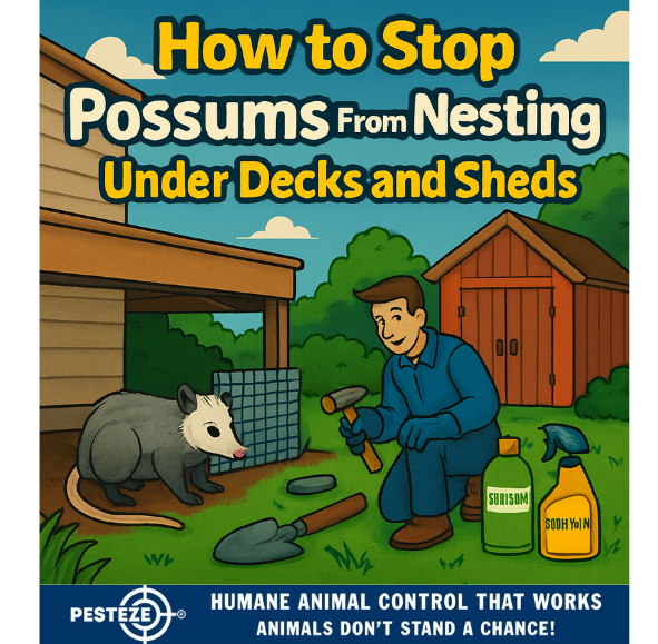 HOW TO STOP POSSUMS FROM NESTING UNDER DECKS AND SHEDS