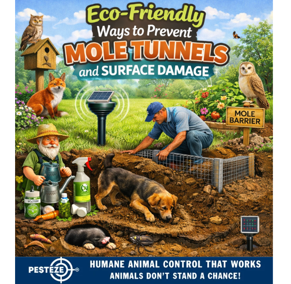 ECO‑FRIENDLY WAYS TO PREVENT MOLE TUNNELS AND SURFACE DAMAGE