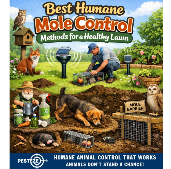 BEST HUMANE MOLE CONTROL METHODS FOR A HEALTHY LAWN
