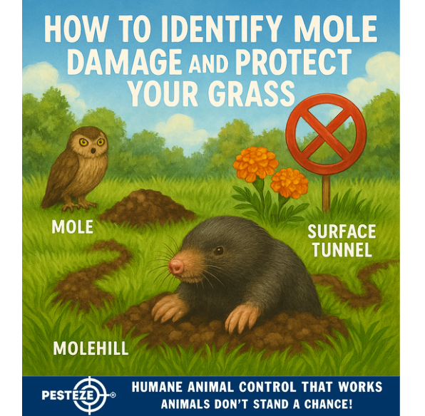HOW TO IDENTIFY MOLE DAMAGE AND PROTECT YOUR GRASS
