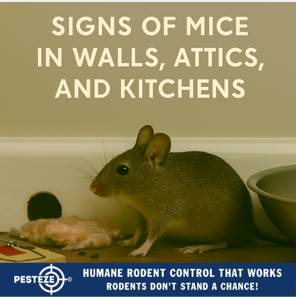 SIGNS OF MICE IN WALLS, ATTICS, AND KITCHENS
