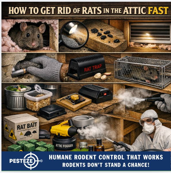 HOW TO GET RID OF RATS IN THE ATTIC FAST