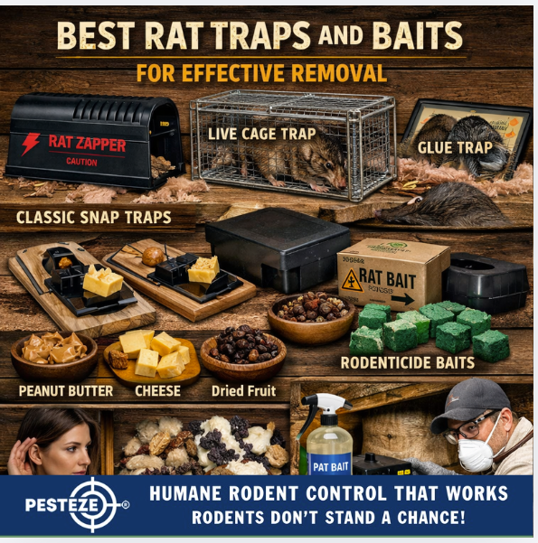 BEST RAT TRAPS AND BAITS FOR EFFECTIVE REMOVAL