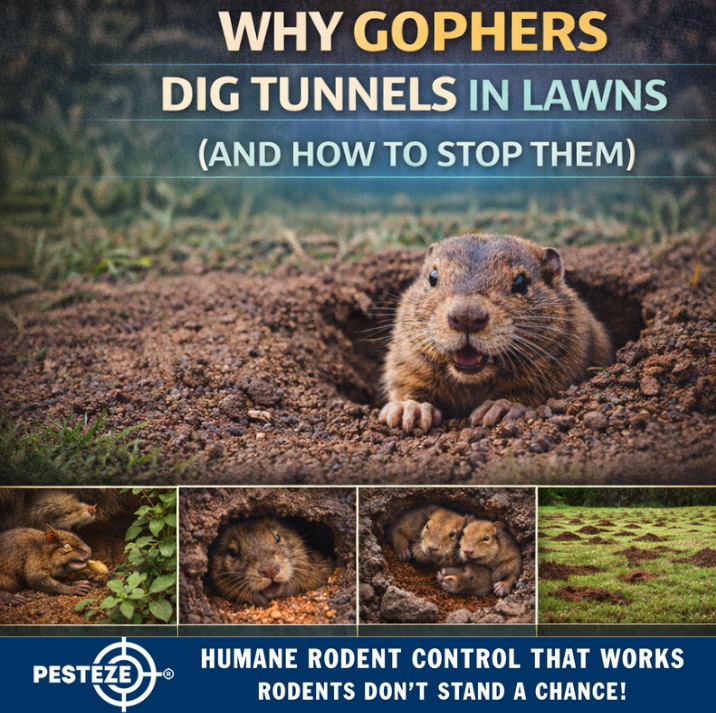 WHY GOPHERS DIG TUNNELS IN LAWNS (AND HOW TO STOP THEM)