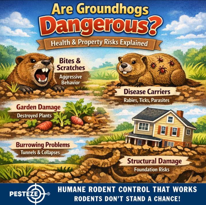 ARE GROUNDHOGS DANGEROUS? HEALTH & PROPERTY RISKS EXPLAINED