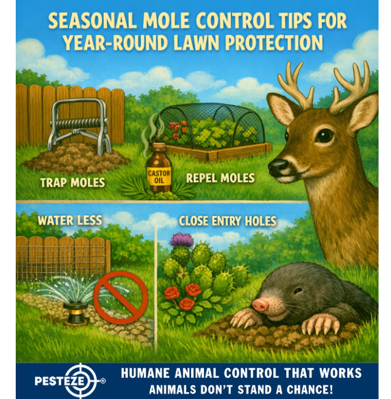 SEASONAL MOLE CONTROL TIPS FOR YEAR‑ROUND LAWN PROTECTION