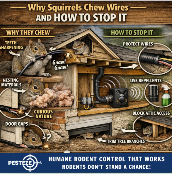 WHY SQUIRRELS CHEW WIRES AND HOW TO STOP IT