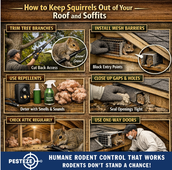 HOW TO KEEP SQUIRRELS OUT OF YOUR ROOF AND SOFFITS