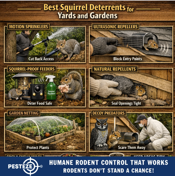 BEST SQUIRREL DETERRENTS FOR YARDS AND GARDENS