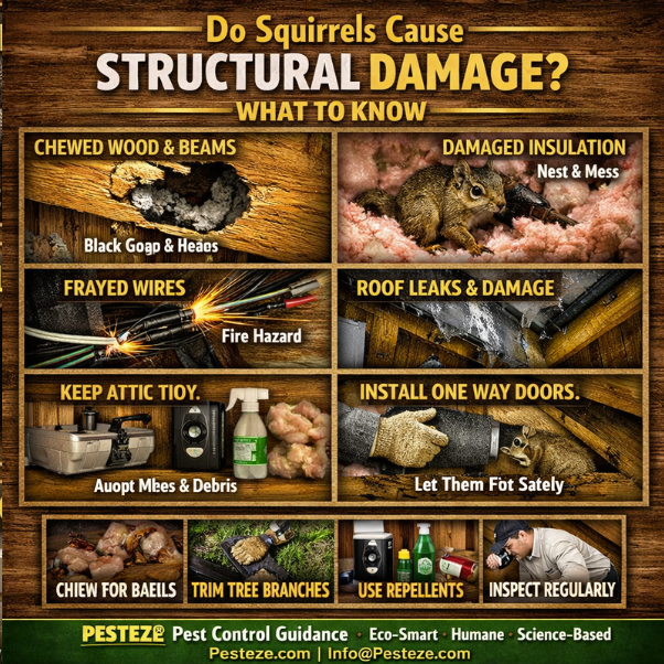 DO SQUIRRELS CAUSE STRUCTURAL DAMAGE? WHAT TO KNOW