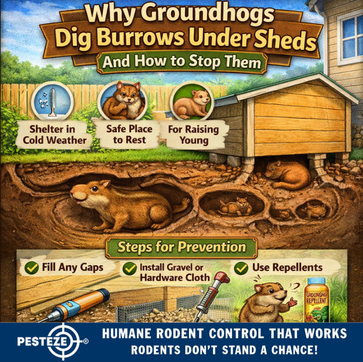 WHY GROUNDHOGS DIG BURROWS UNDER SHEDS (AND HOW TO STOP THEM)