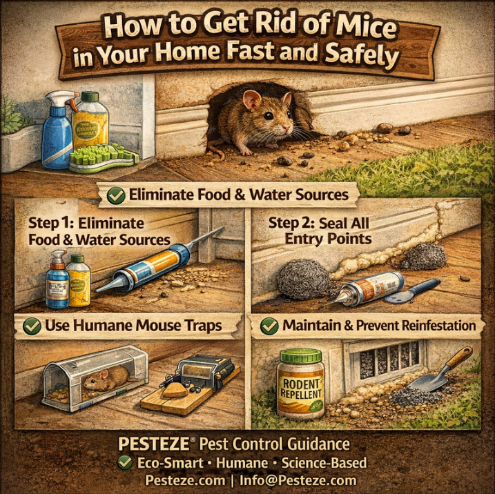 HOW TO GET RID OF MICE IN YOUR HOME FAST AND SAFELY