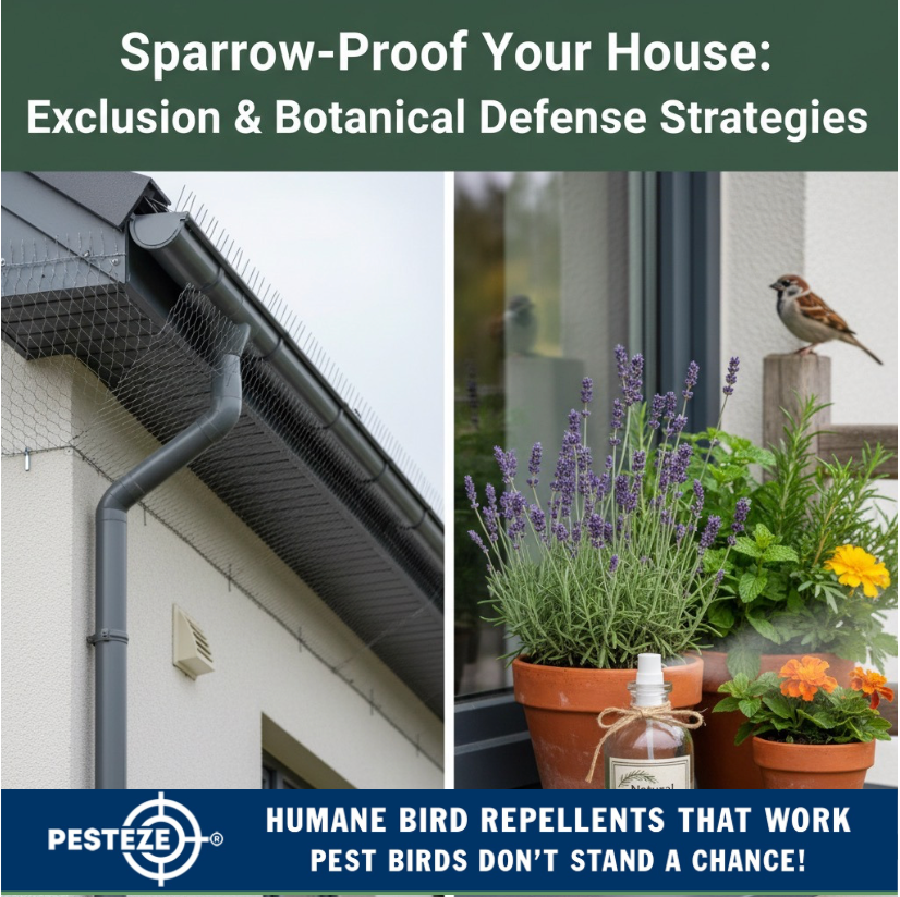 SPARROW-PROOF YOUR HOUSE: EXCLUSION & BOTANICAL DEFENSE STRATEGIES