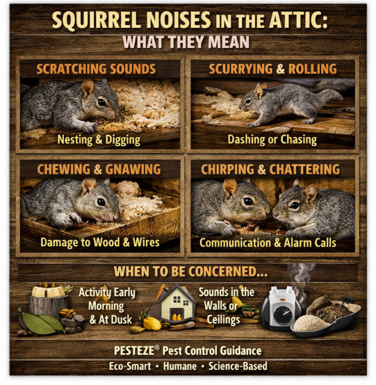 SQUIRREL NOISES IN THE ATTIC: WHAT THEY MEAN