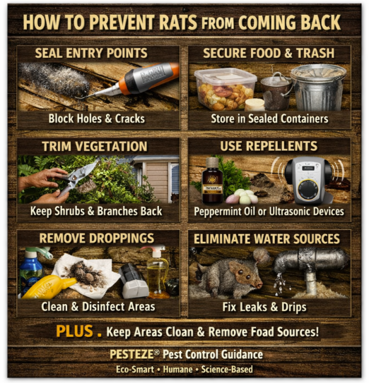 HOW TO PREVENT RATS FROM COMING BACK