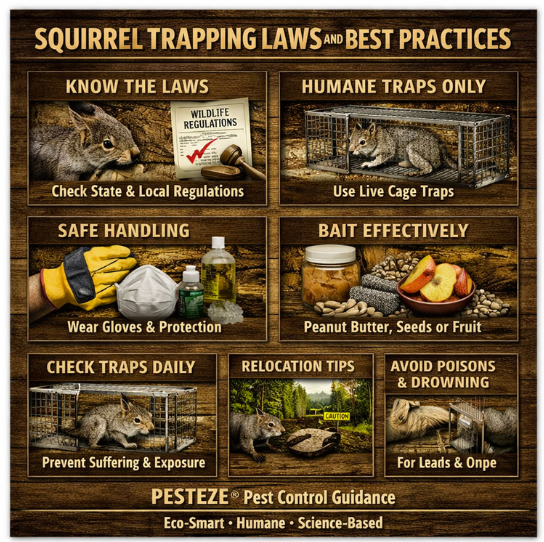 SQUIRREL TRAPPING LAWS AND BEST PRACTICES
