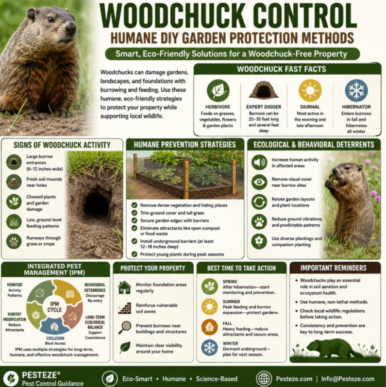 WOODCHUCK CONTROL GUIDE: HUMANE DIY GARDEN PROTECTION METHODS