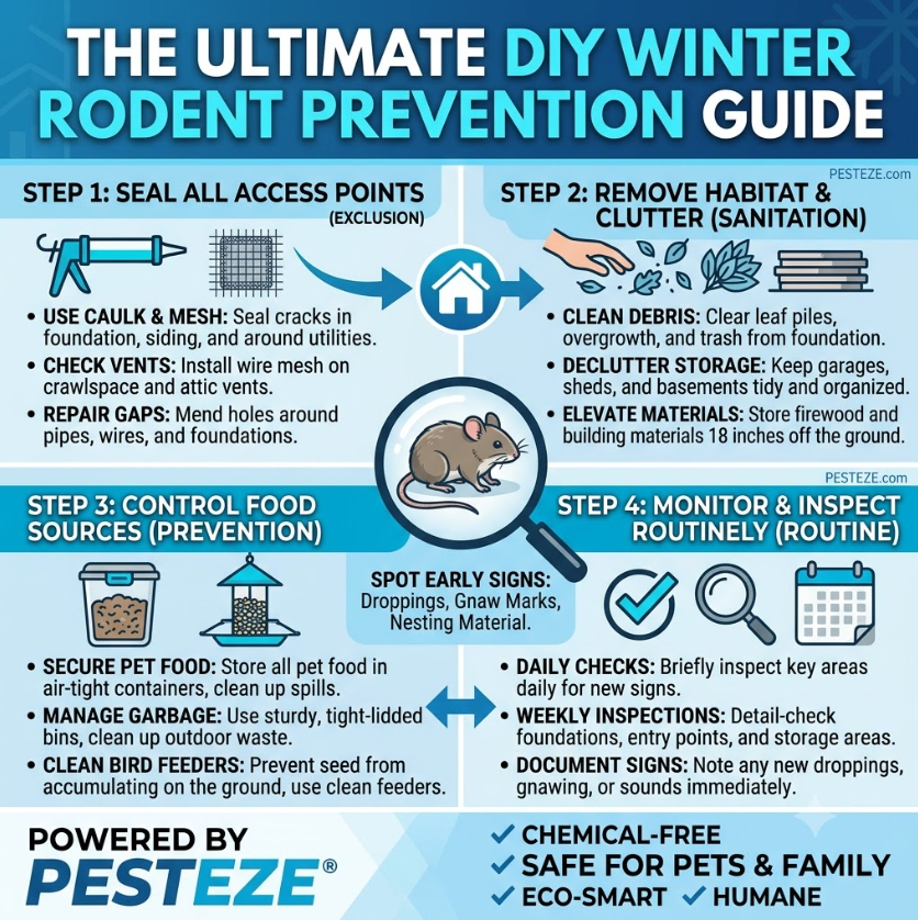 HOW TO PREVENT RODENTS DURING THE COLD WINTER MONTHS