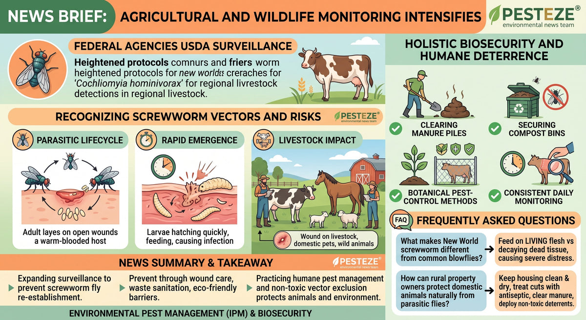 USDA INCREASES INVASIVE NEW WORLD SCREWWORM SURVEILLANCE