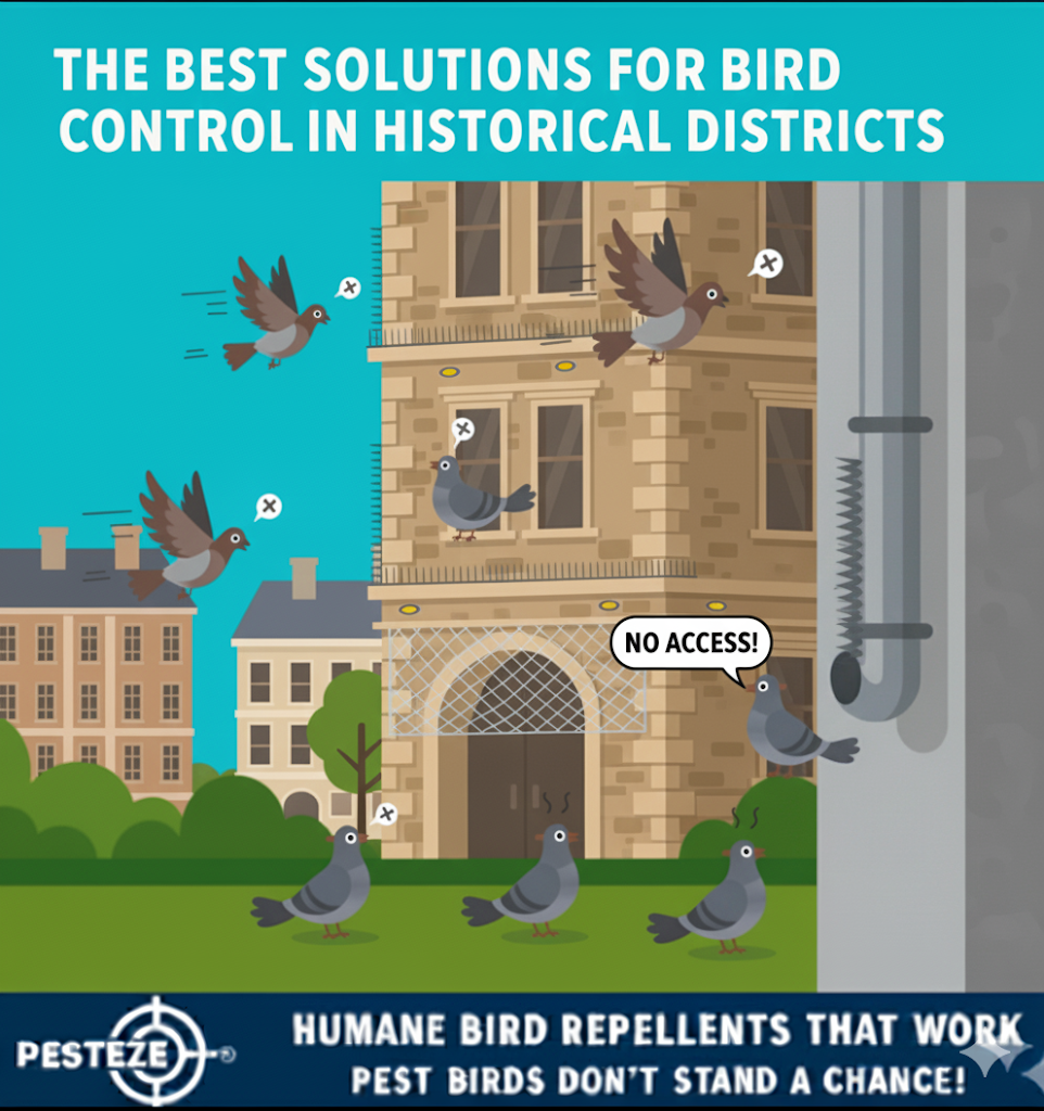 THE BEST SOLUTIONS FOR BIRD CONTROL IN HISTORICAL DISTRICTS