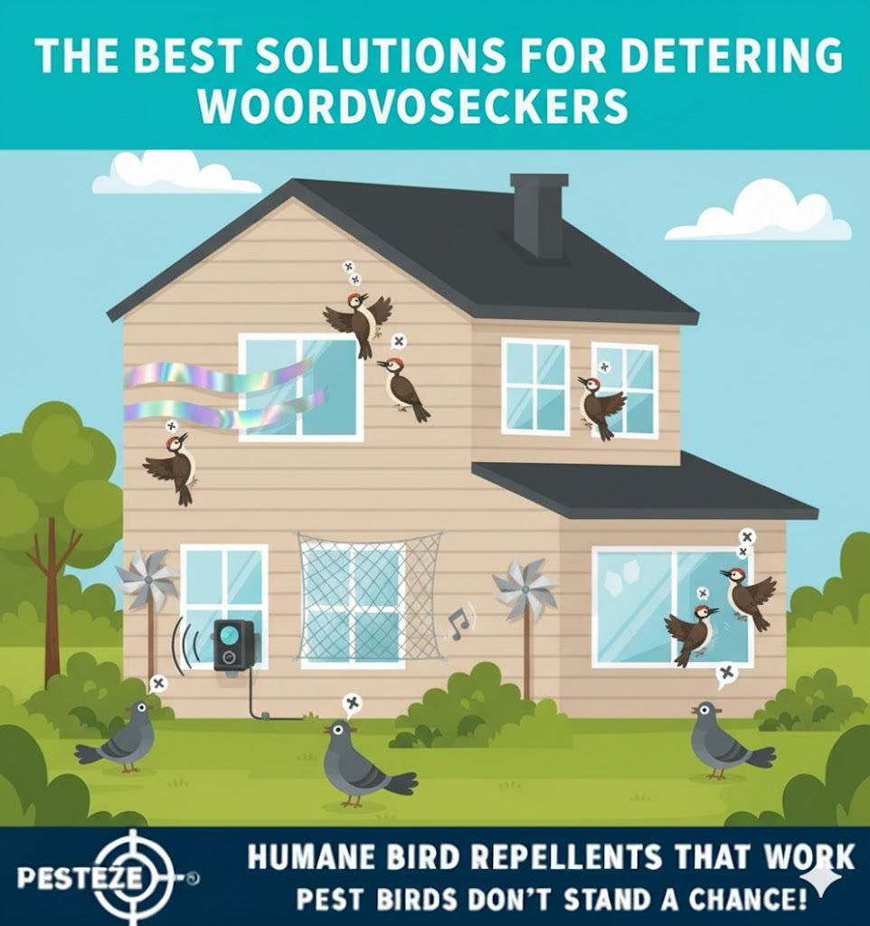 THE BEST SOLUTIONS FOR DETERRING WOODPECKERS