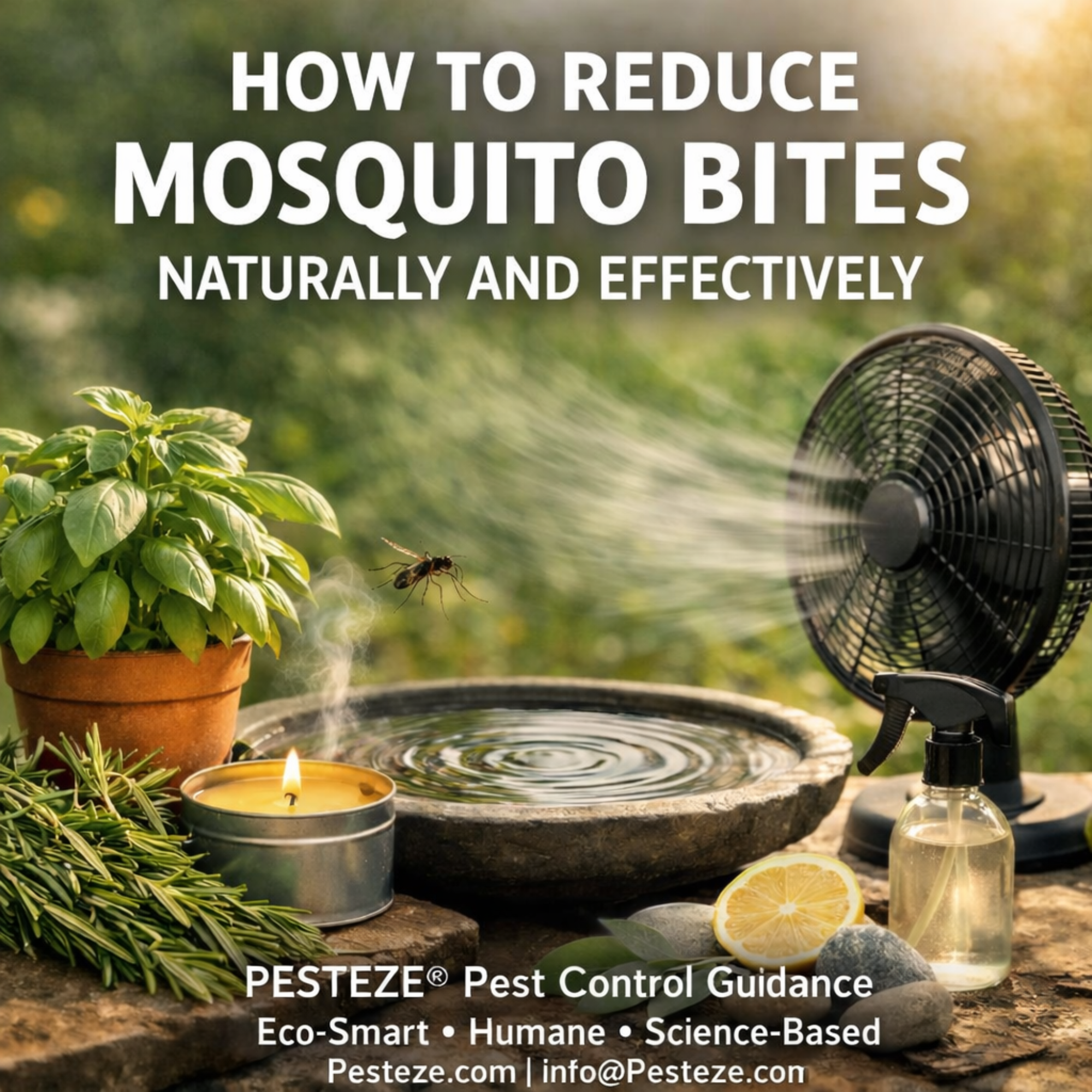 HOW TO REDUCE MOSQUITO BITES NATURALLY AND EFFECTIVELY