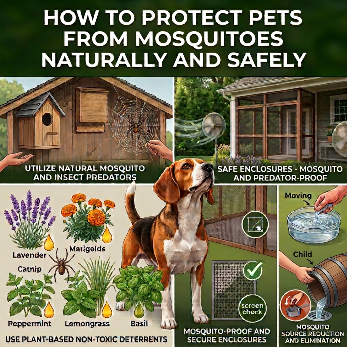 HOW TO PROTECT PETS FROM MOSQUITOES NATURALLY AND SAFELY