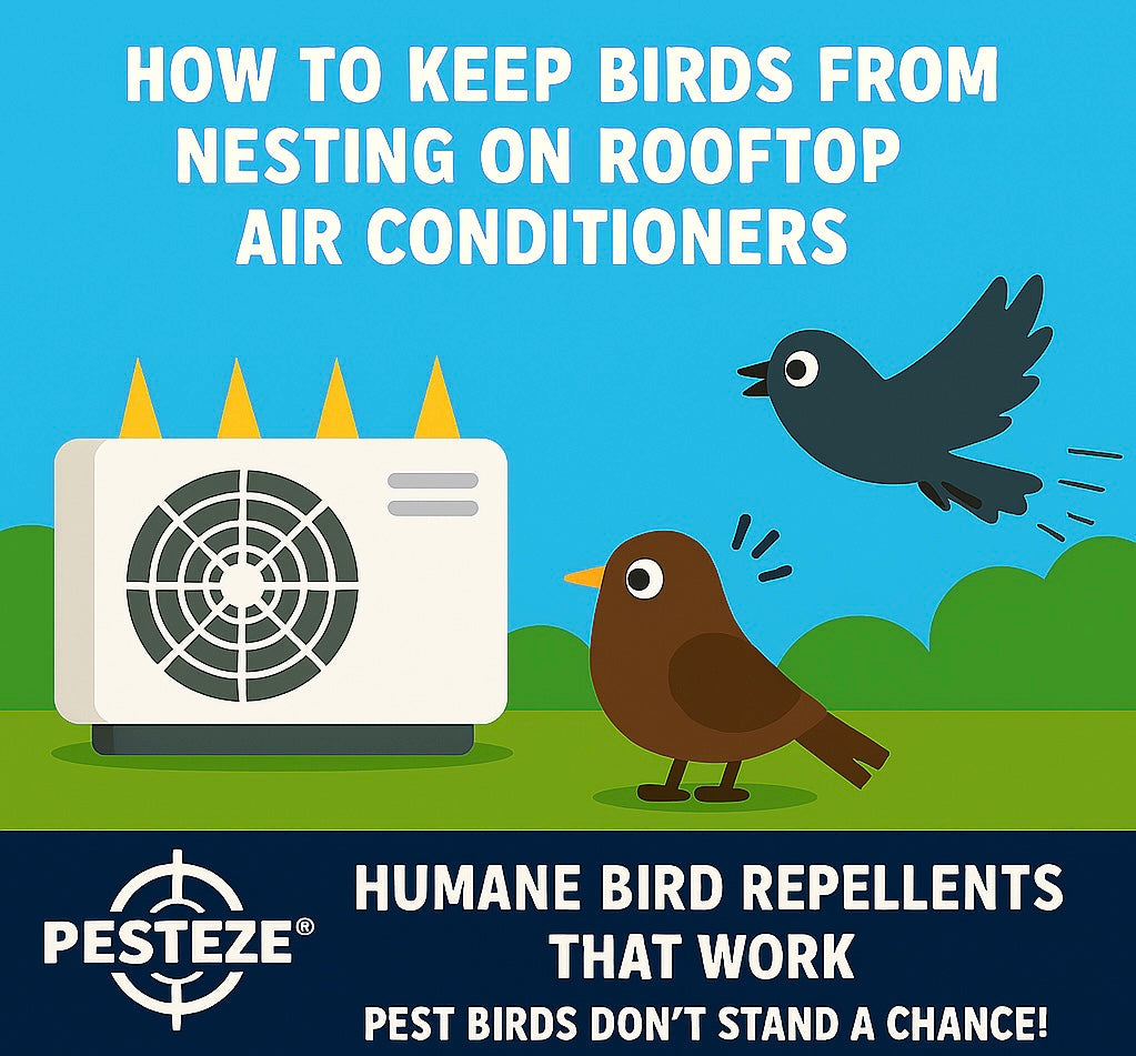 HOW TO KEEP BIRDS FROM NESTING ON ROOFTOP AIR CONDITIONERS