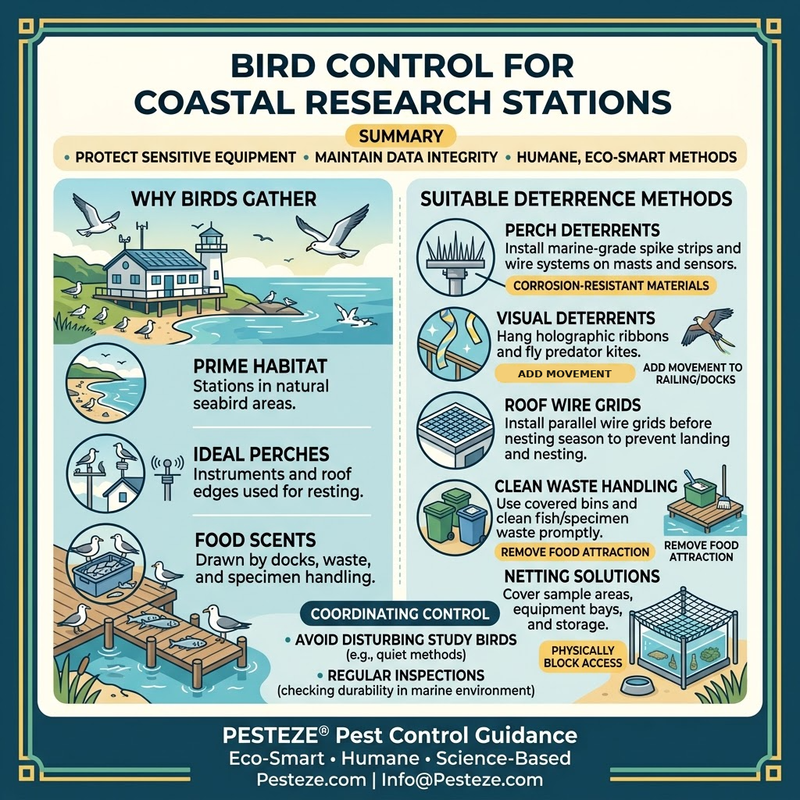 BIRD CONTROL FOR COASTAL RESEARCH STATIONS