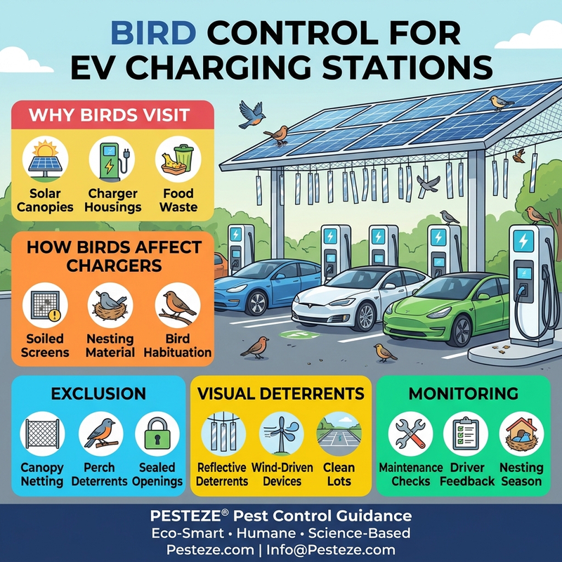BIRD CONTROL FOR EV CHARGING STATIONS