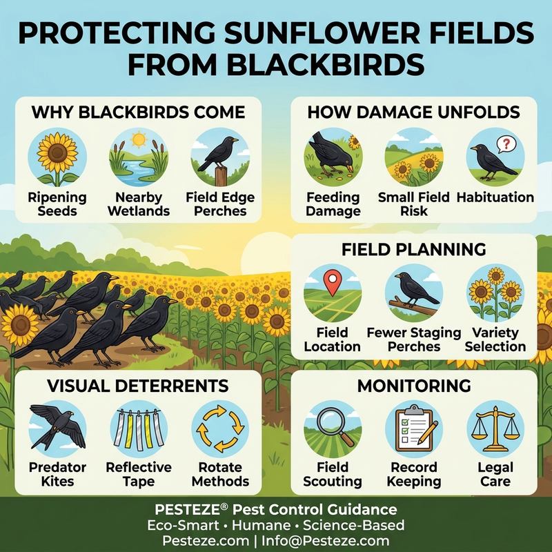 PROTECTING SUNFLOWER FIELDS FROM BLACKBIRDS