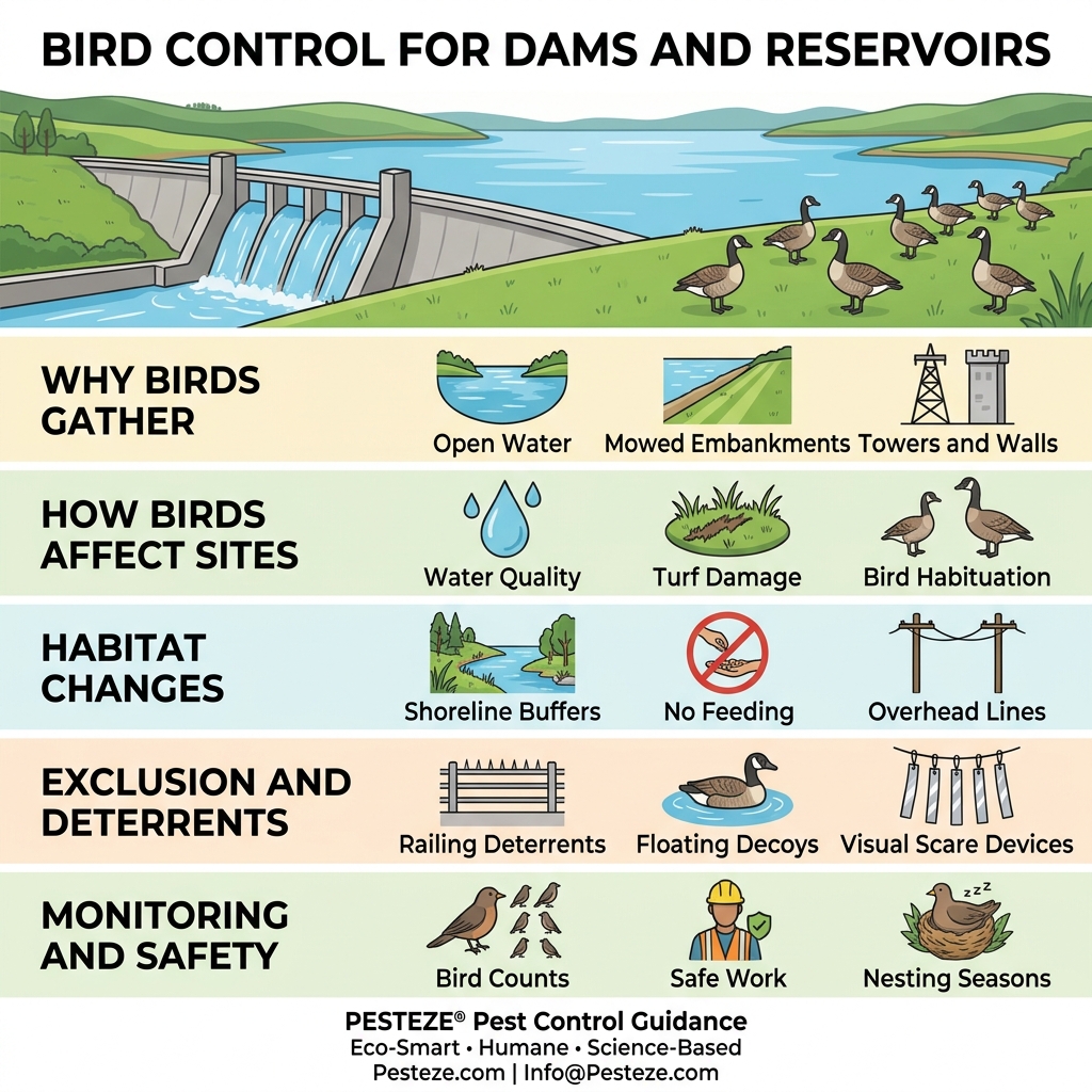 BIRD CONTROL FOR DAMS AND RESERVOIRS