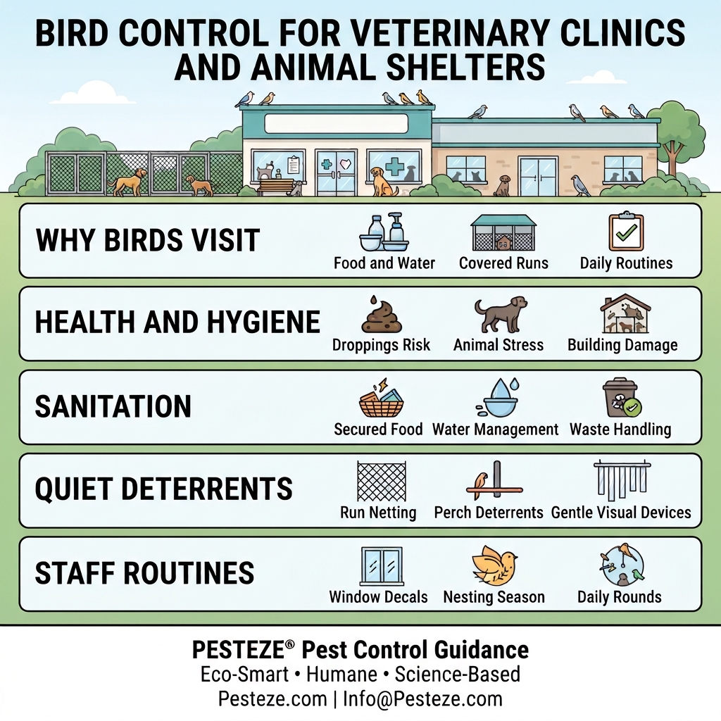 BIRD CONTROL FOR VETERINARY CLINICS AND ANIMAL SHELTERS