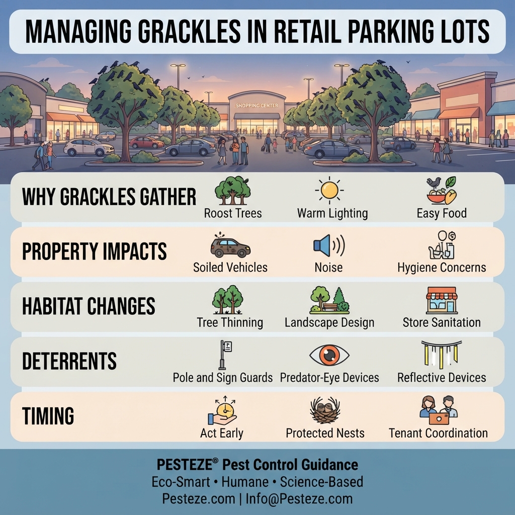 MANAGING GRACKLES IN RETAIL PARKING LOTS