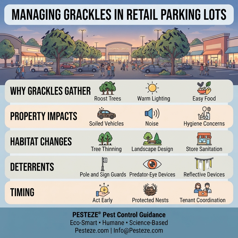 MANAGING GRACKLES IN RETAIL PARKING LOTS
