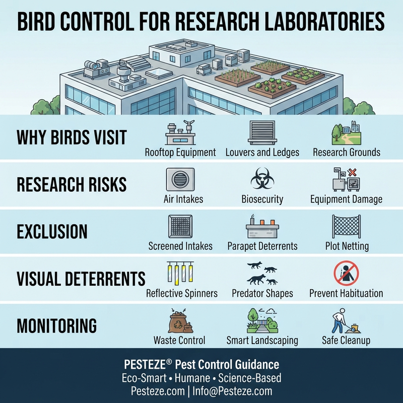 BIRD CONTROL FOR RESEARCH LABORATORIES