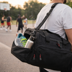 LIFTEZE USA Gym Bag for Men & Women with Shoe & Wet Compartment - Duffle Bag for Travel, Sports, Fitness & Workout