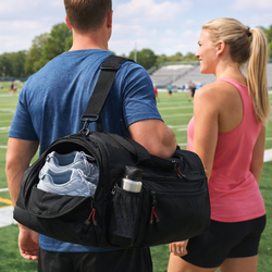 LIFTEZE USA Gym Bag for Men & Women with Shoe & Wet Compartment - Duffle Bag for Travel, Sports, Fitness & Workout